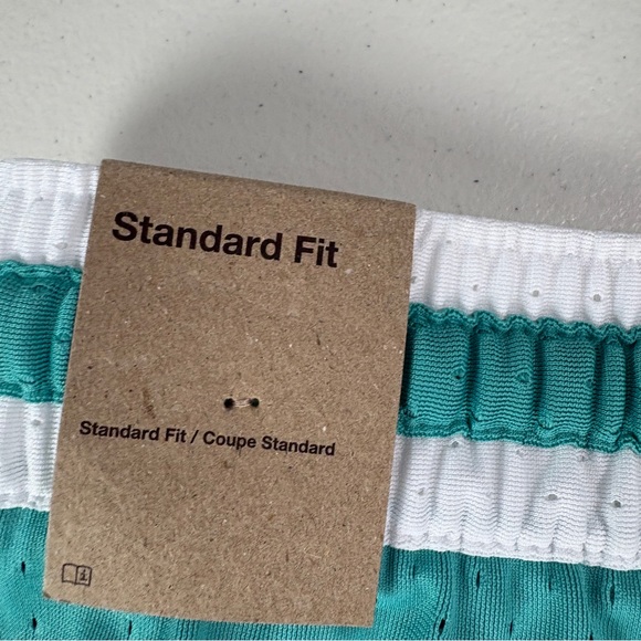 Air Jordan Dri-FIT Mesh Diamond Shorts Teal White HF9910 392 Men's Sz Small - Picture 4 of 5